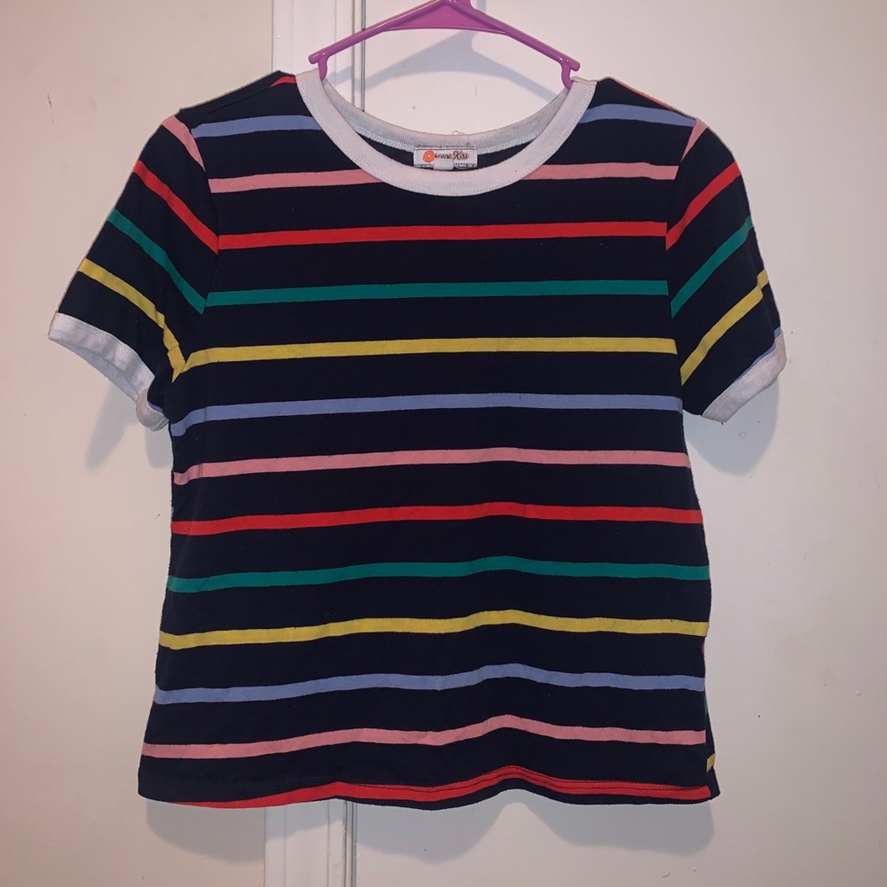 colored striped shirt